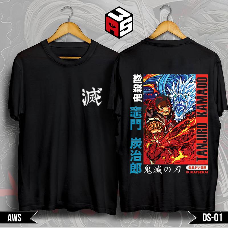 Bộ sưu tập áo thun Demon Slayer, áo thun Kimetsu no yaiba mẫu mới chất liệu cotton 4 chiều cao cấp 1