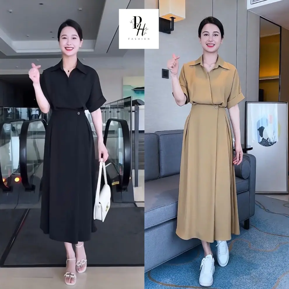 Đầm Trung Niên Cho Mẹ Dự Tiệc Sang Trọng, Váy Nữ Công Sở Bigsize.