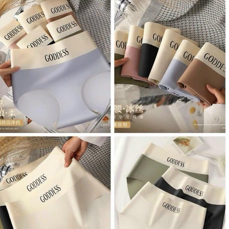 [134] Combo Quần Lót Nữ Su Đúc Cạp Cao Tàng Hình Chữ GODDESS Loại Đẹp choice