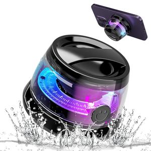 Bocina G300 magnética compatible con Bluetooth, bocina portátil recargable con luz RGB, bocina pequeña para acampar, fiestas y escritorio