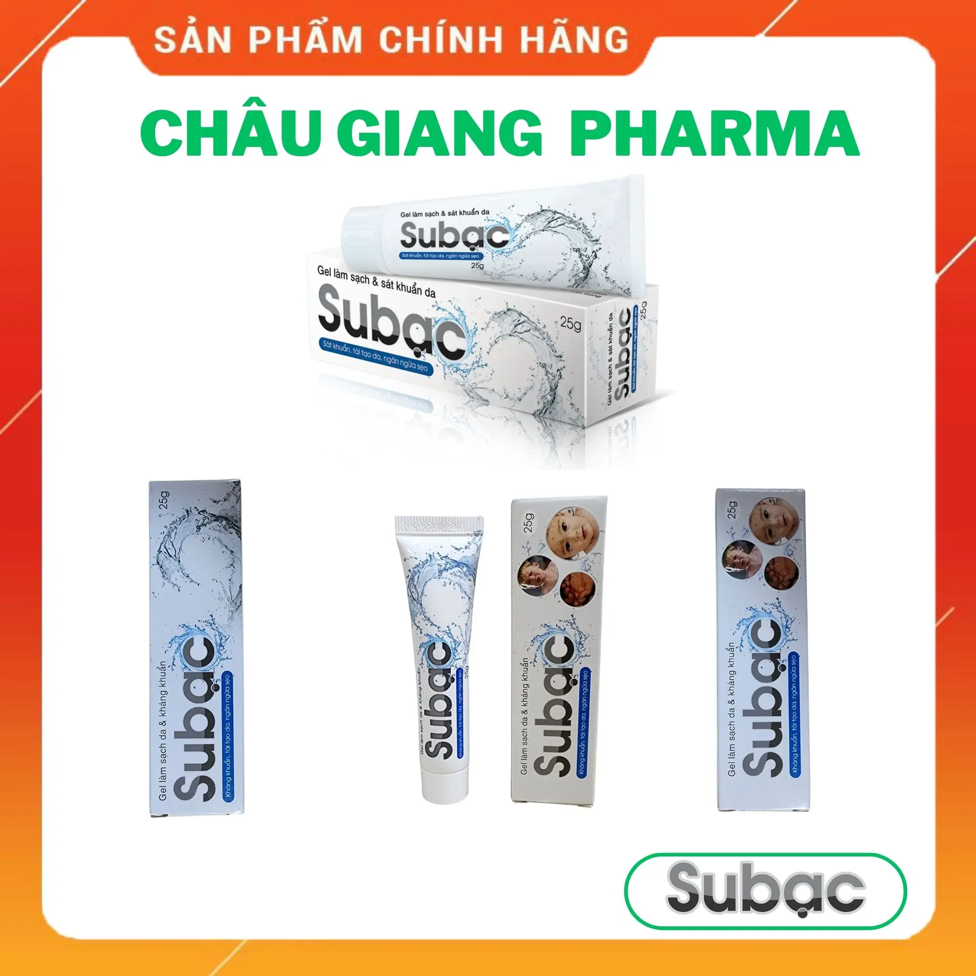 Gel bôi da Subạc (tuýp 25g) - Làm sạch, sát khuẩn, tái tạo da