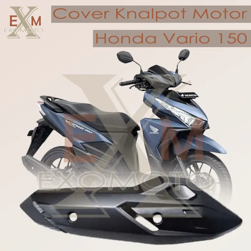 Cover Tameng Knalpot Airblade Vario 125 150 160 ABS CBS PCX CBU Air Blade | Cover Tutup Tameng Pelindung Knalpot-Kenalpot Vario 150 & Vario 125 LED FI Tahun 2015-2017 0