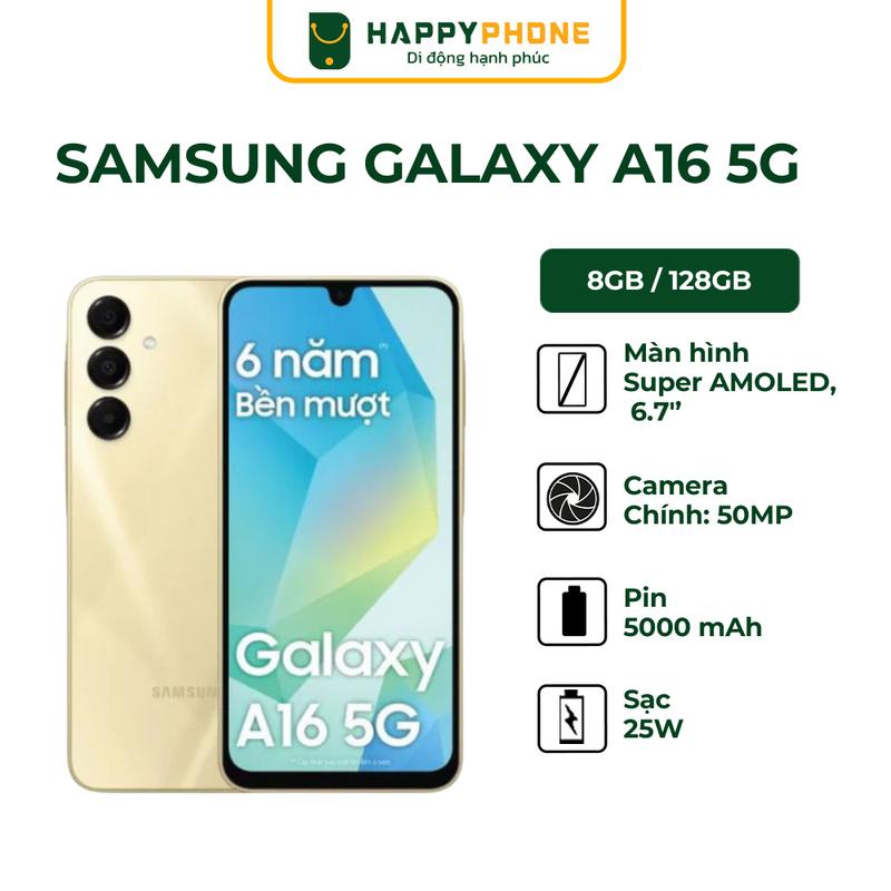 Điện thoại Samsung Galaxy A16 5G - Hàng chính hãng, Mới 100%, Bảo hành 12 tháng