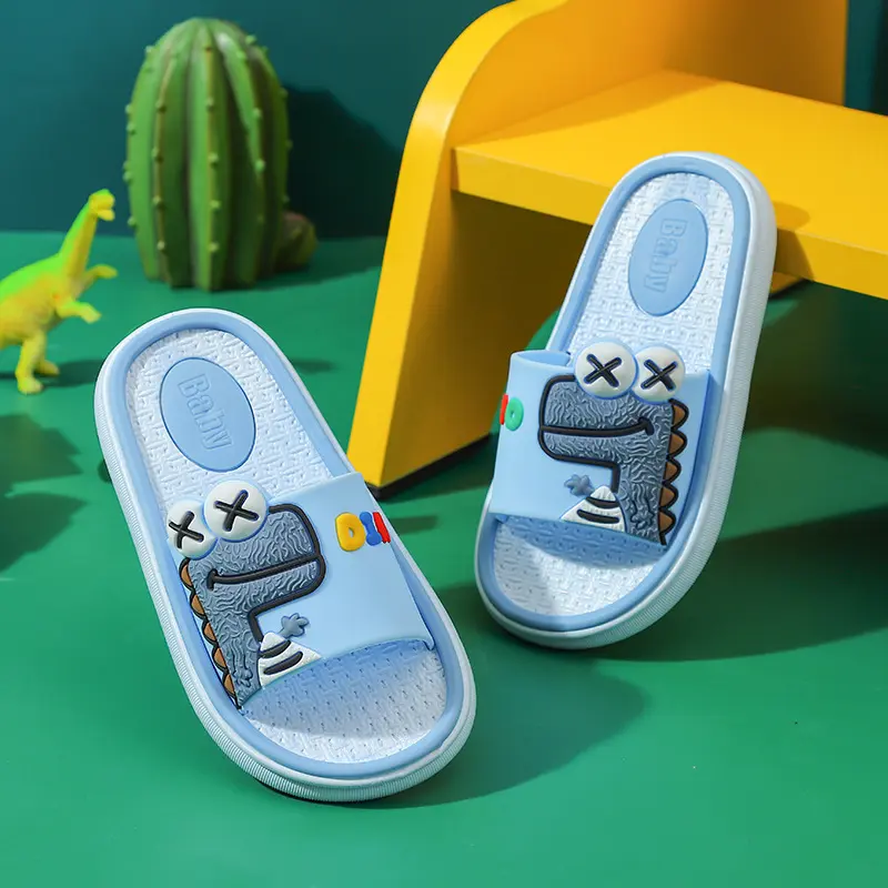 SA-B Sendal / Sandal Anak Eva Lembut Karakter Dino Lucu Non-slip 0789 4