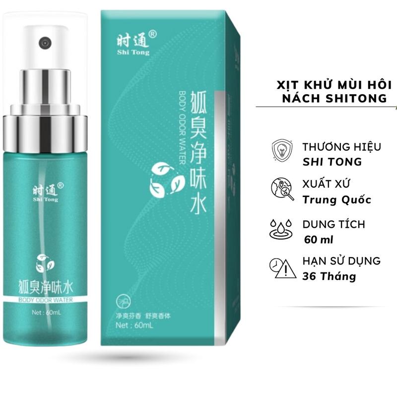 Xịt thảo dược khử mùi ngăn tiết mồ hôi khử thâm nách hiệu quả SHITONG