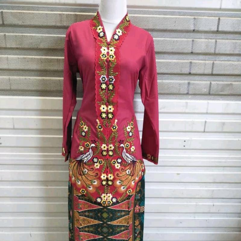 setelan kebaya encim cendrawasih/katun Ima premium/kebaya encim Katun 2