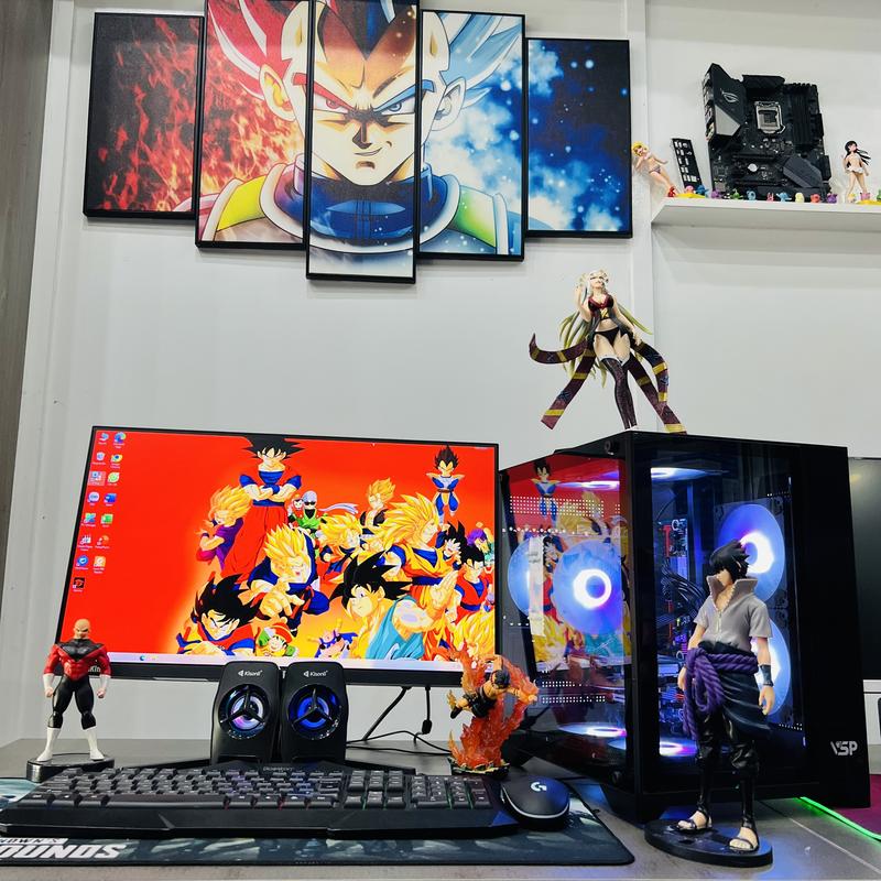 Máy Tính PC Gaming Bể Cá I3 10100F | 16G Ram | VGA RTX 2060 6G | NVME 256G | Màn Hình 22 inch Vsp 75hz