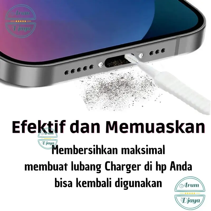 Sikat Mini Pembersih HP Debu Mobile Phone Charging Port Dedusting Brush SET 5 Pcs 1