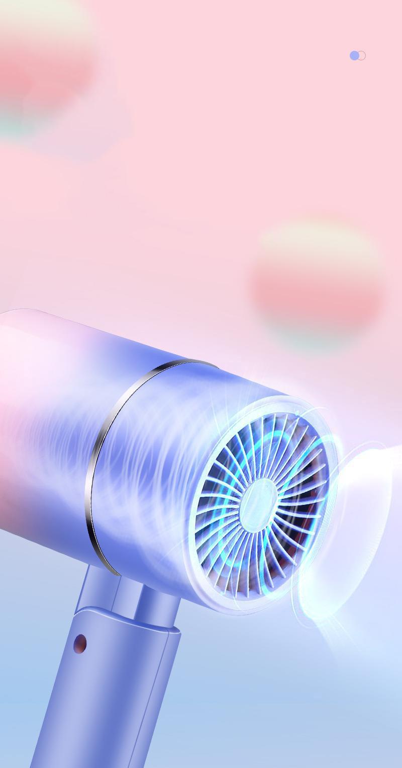 Product Introduction of Máy Sấy Tóc Siêu Tốc Gấp Gọn Công Suất 1800w  Sử Dụng Ion  Ánh Sáng Xanh Bảo Vệ Tóc Khỏi Hư Tổn 2 Chiều Nóng Lạnh. 4