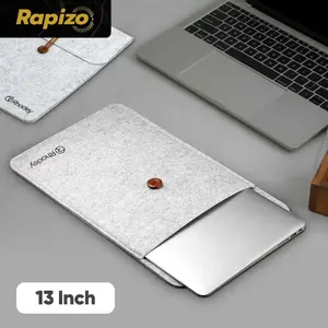 Rapizo Felt Button Style Sleeve Case Laptop Ultrabook