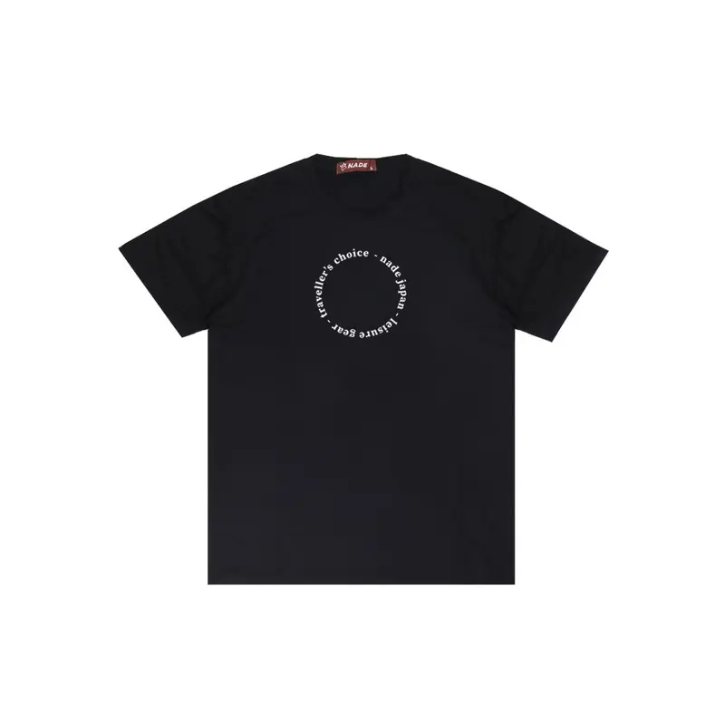 Nade NTB58 Kaos Pria Tangan Pendek Ringan Anti Kusut What You Can Dream Circle Hitam 0