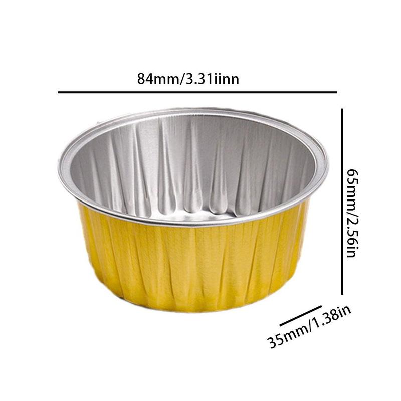 Product Introduction of Pudding Cup Cake Shrimp Egg Mold Cake Air Fryer Special Bowl Tin Paper Box Small Baking Tray Tin Paper Box 0