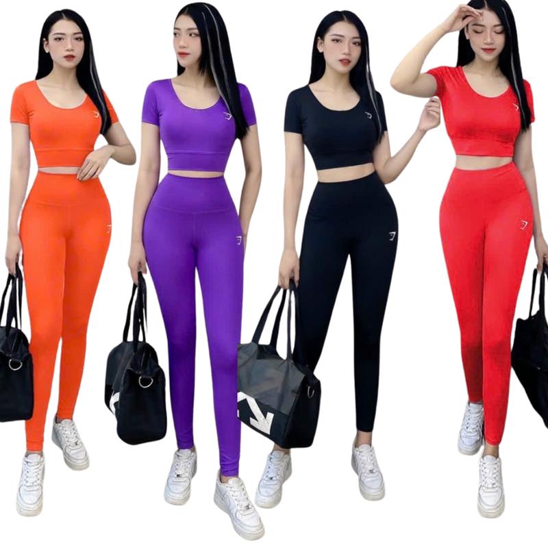 Set bộ tập gym, yoga,  đân vũ , quần dài áo bra, tôn dáng cao cấp