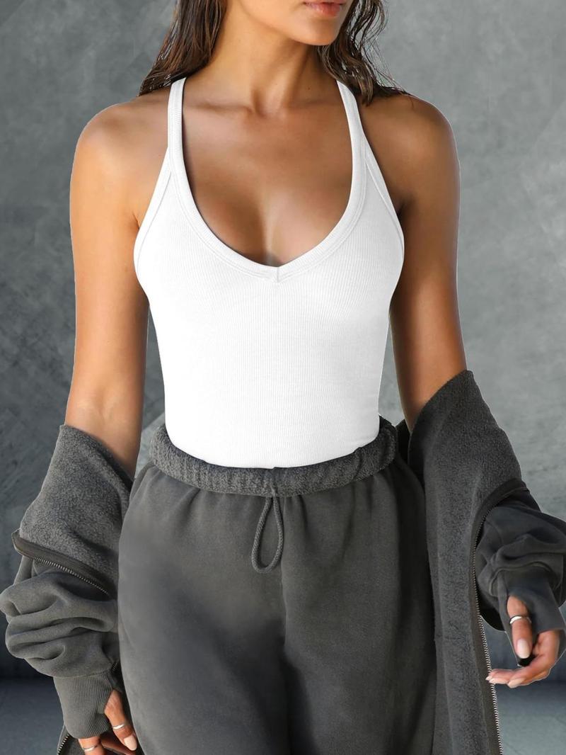 Product Introduction of 【Plus Size】 Solid Color Tank Top, Casual Sleeveless Top for Summer, Women's Clothing for Daily Wear 3