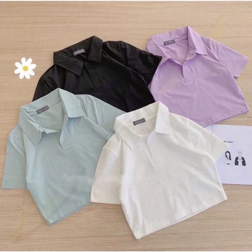[FREESHIP từ đơn 0 đ] ÁO CROPTOP POLO, Áo thun nữ, Chất đẹp mặc ở nhà và mặc đi chơi   -BẢO LOAN