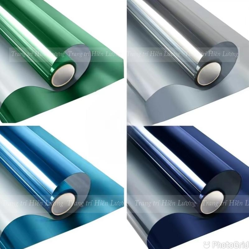 Dán kính cách nhiệt chống nóng 99%khổ 1m dài theo số lượng khách mua Decor Phòng Decor Decal