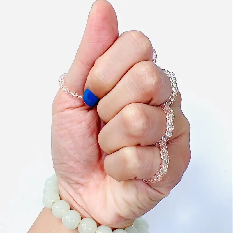 NHẪN HANDMADE MÀU HỒNG MÃ 05 DẠNG TRÒN TRONG SUỐT LẤP LÁNH 5