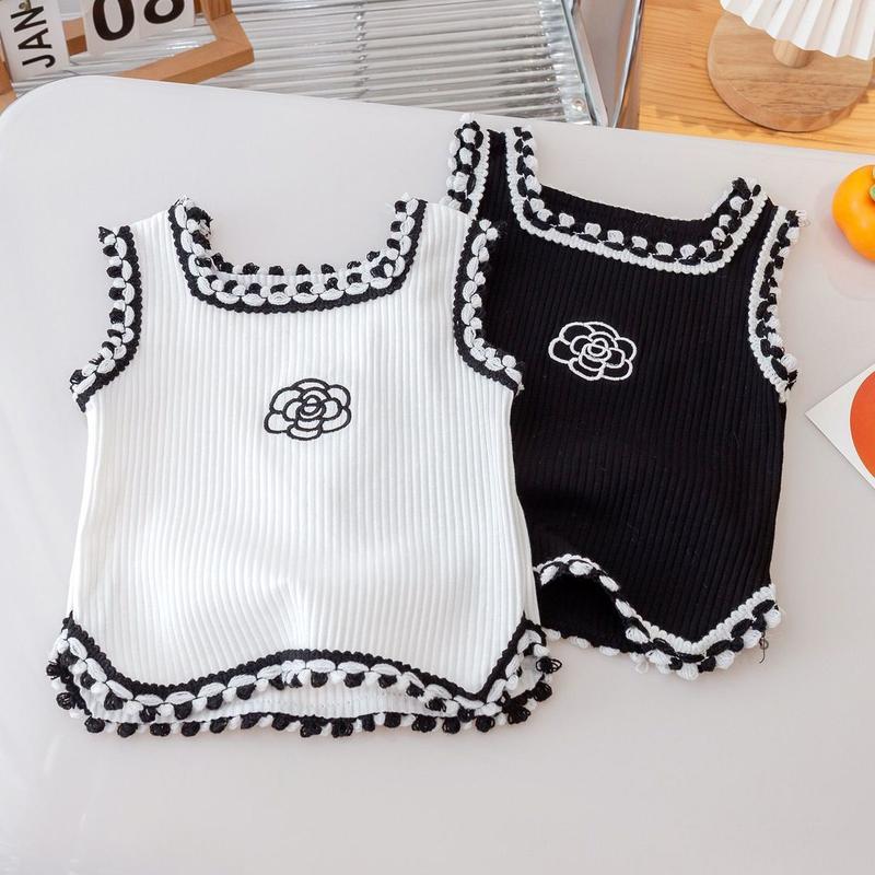 Product Introduction of Áo Vest Mùa Hè Cho Bé Gái, Không Tay, Thời Trang Mới, Có Hai Dây, Thích Hợp Cho Trẻ Em Và Bé Gái, Phong Cách Phương Tây, Hợp Xu hướng, Áo Trên 3