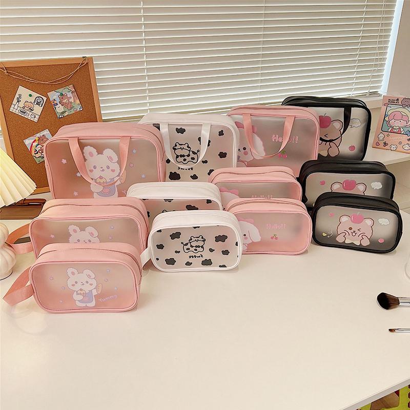 Túi Trang Điểm, Trong Suốt, Thời Trang, Có Cỡ Trung Bình, Nhỏ Và Lớn, Đồ Vệ Sinh Cá Nhân, Túi Trang Điểm Và Túi Đựng Đồ, Thiết Yếu Cho Các Quản Lý Du Lịch, Thích Hợp Để Đi Chơi