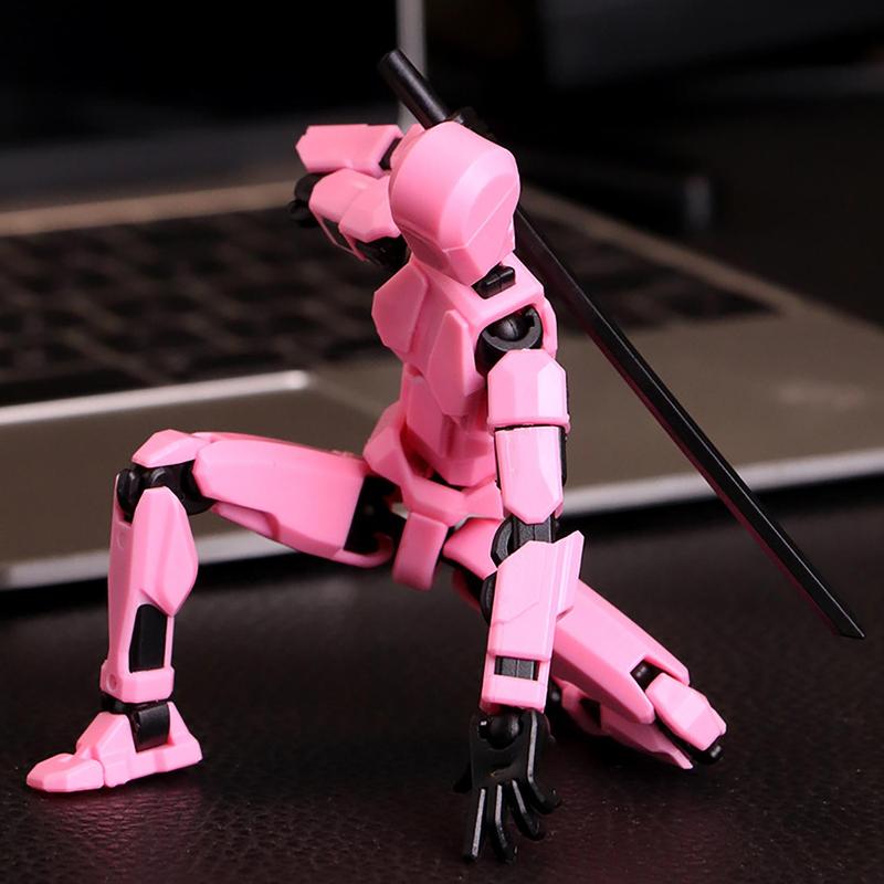 3d Printed Action Figure Toy, 1 Count Joints Movable Action Figure Model Toy, Diy Body Decompression Toy, Specialty Diy Supplies 2