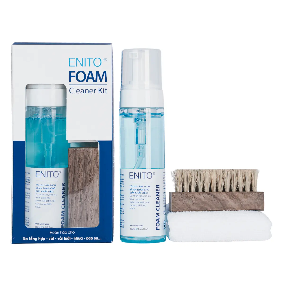 Bộ vệ sinh giày dạng bọt siêu sạch Enito Foam Cleaner Kit