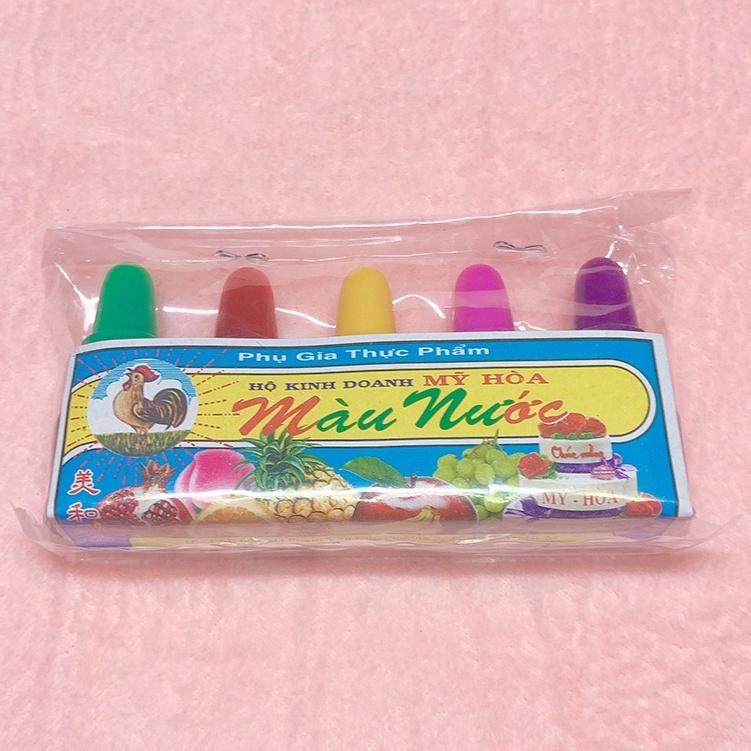  Combo 5 màu thực phẩm - Trang trí slime 