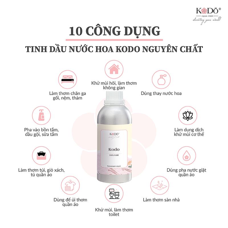 Product Introduction of Tinh Dầu Nước Hoa KODO Elegant Hương Thanh Lịch Làm Thơm Phòng, Không Gian, Quần Áo - Classic - Chai 10/50/100/500ml Dầu Thơm Phòng Dầu Thơm 17