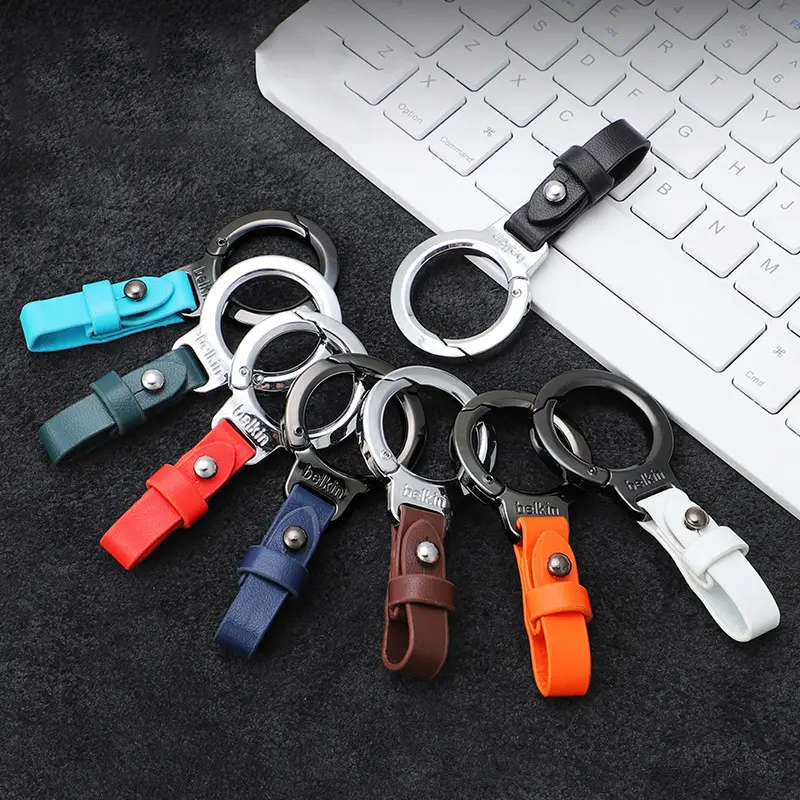 Loket Kunci Anti Kehilangan, Diperibadikan, Rantai Kunci Kulit, Pemegang Kunci Kereta, Carabiner Mudah Alih, Gancu Tali Pinggang, Cincin Kunci Tahan Lama, Untuk Lelaki
