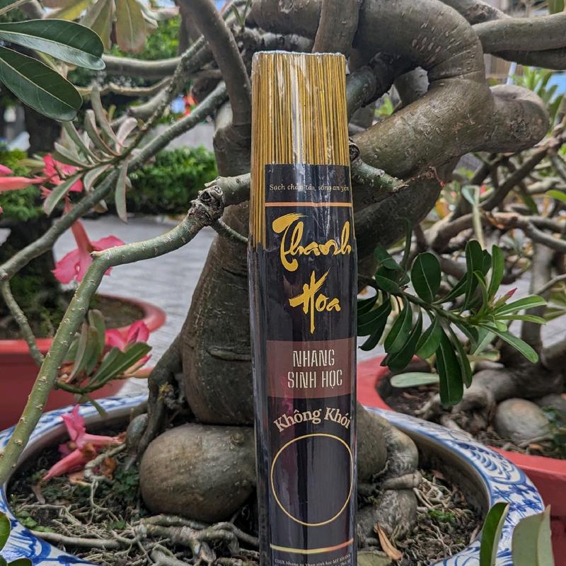 nhang sinh học KHÔNG KHÓI Thanh Hoa Nhang loại 30 cm 500g phù hợp và vừa phải thắp cho gia đình, 1 thời nhang vừa đủ thắp vào các ngày cúng giỗ, phòng máy lạnh, an toàn cho phụ nữ mang thai và trẻ nhỏ khuynh nen thom Dầu Thơm 3