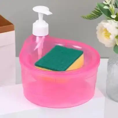 Product Introduction of Automatic Dispenser Portable Soap Dishwashing Liquid Home Adder Press Box Sponge Soap Kitchen Detergent Kitchen Tool Accessorie 4