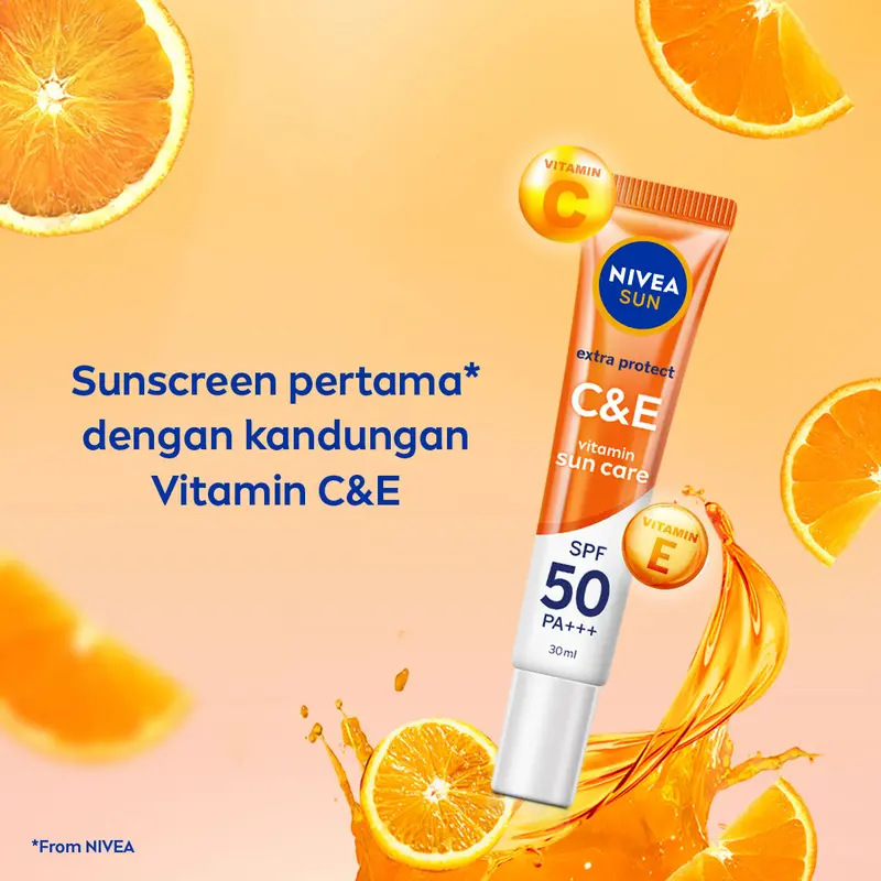 NIVEA SUN Face Serum Extra Protect C&E SPF 50+ PA+++ 30ml - Sunscreen wajah sunblock tone up vitamin daily sun protect face harian lightweight proteksi sinar matahari UV - Gel tekstur ringan, cepat meresap, tidak lengket 3