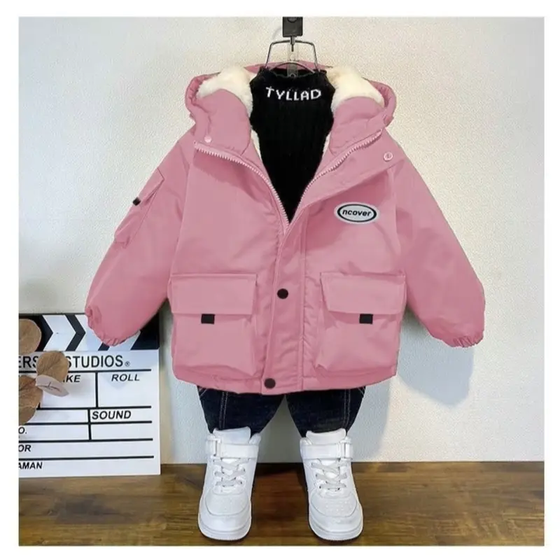 {15-45kg} - ÁO  KHOÁC  PARKA  LÓT  LÔNG  HÀN  QUỐC  cho bé trai và bé gái,  khoác gió parka lót lông giữ ấm cho mùa đông kaki lót lông bé quần  nỉ 0