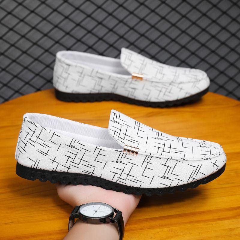 Giày Vải, Giày Nam, Phong Cách Hàn Quốc, Giày Beanie Hợp Xu hướng Giày Thường Ngày Giày Lười, Giày Vải Bắc Kinh Cũ, Dành Cho Nam, Hàng Mới Về 2024 Shoes 7