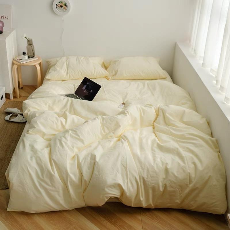 Bộ vỏ chăn ga giường TC notag Suhali , set 4 món cotton tici đủ size free bo chun