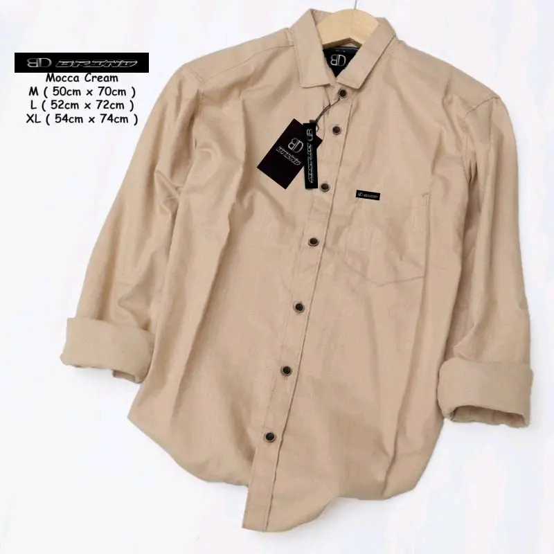KEMEJA POLOS PANJANG PRIA SIZE M-XXXL SLIM Distro Nyaman