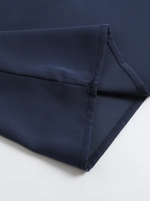 Men's Contrast Binding Embroidering Notched Neck Kaftan, Summer Clothes, Modest Three Quarter Length Sleeve Abaya, Summer Outfits 2024, Islamic Thobe Clothing, Mens Clothing 4