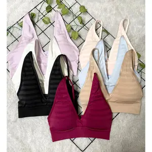 BRANDEDBYVITA #1568 JCKEY WOMEN'S MATTE & SHINE SEAMFREE BRALETTE