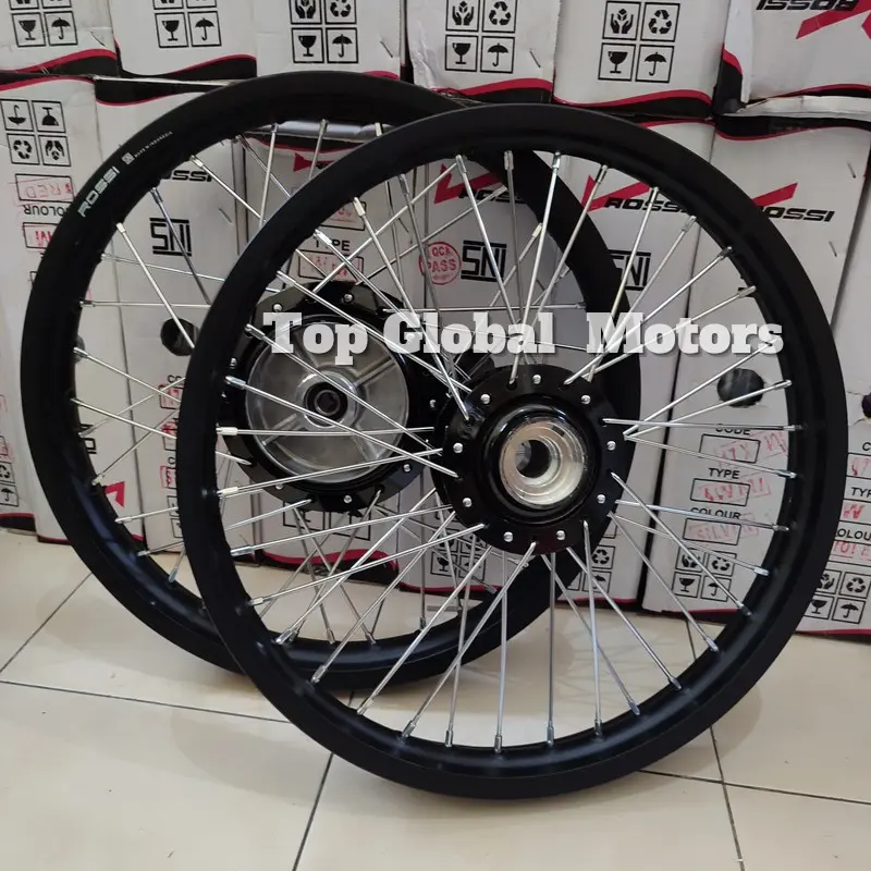 Velg RX King Sepasang Rossi Tromol Hitam - Pelek Velg Rossi RX King ...