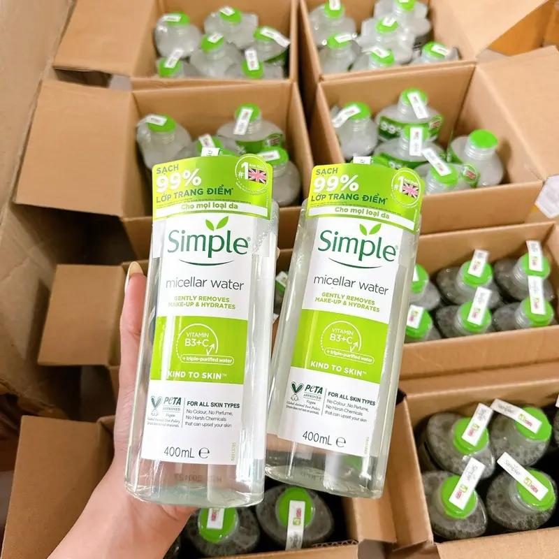 ￼Nước Tẩy Trang Simple Dành Cho Da Nhạy Cảm 200ml-400ml