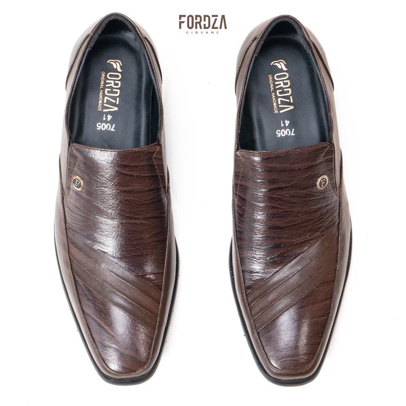 Sepatu Pantofel Pria Slip On Loafers Leather Sepatu Kerja Fordza F7005 4