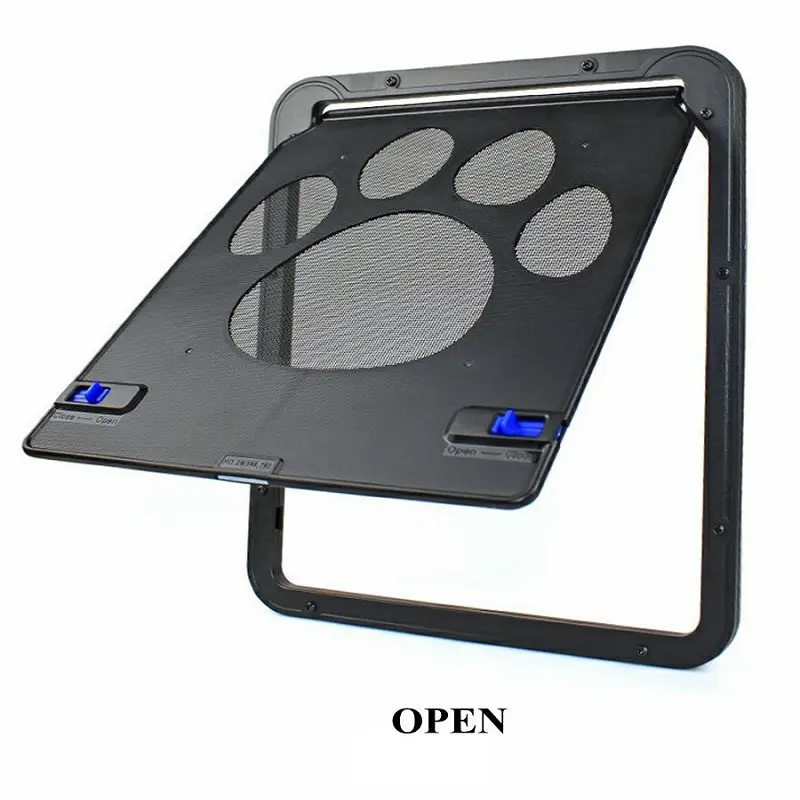 Cat Dog Door Exterior Safe Lockable Magnetic Flap Screen Protector Gate Window Easy Install Pets Dogs Accessories Items
