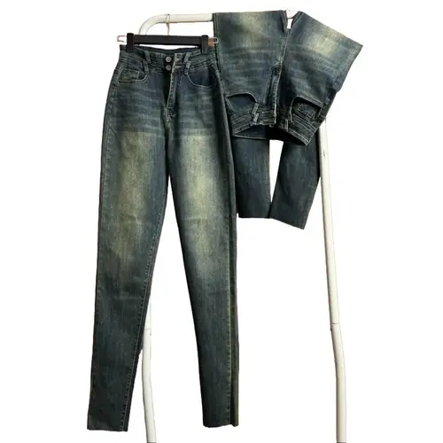 Quần Ôm Co Giãn Dài 107 CM Cho Khách Trên M65 2 Màu Xanh Rêu Và Đen OJ05 Jean Có Túi