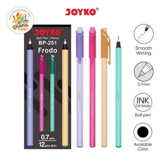 (12 PCS) Ball Pen Pulpen Pena Joyko BP-251 Frodo 0.7 mm 5