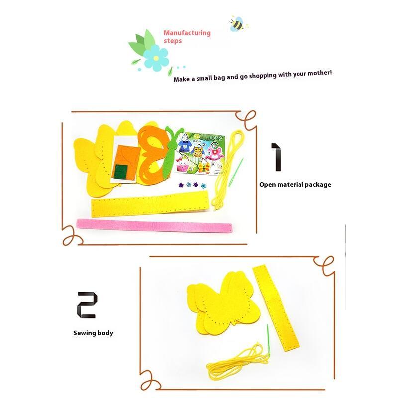 Product Introduction of Túi Thủ Công Cho Trẻ Em, Có Nhạc May Vá, Chất Liệu Vải Không Dệt, Tự Làm, Thiết Kế Hoạt Hình, Dán Ba Chiều, Làm Đồ Chơi Bộ Ghép Hình, Thân Thiện Với Môi Trường, Được Làm Bằng Vật Liệu Túi Toy 7