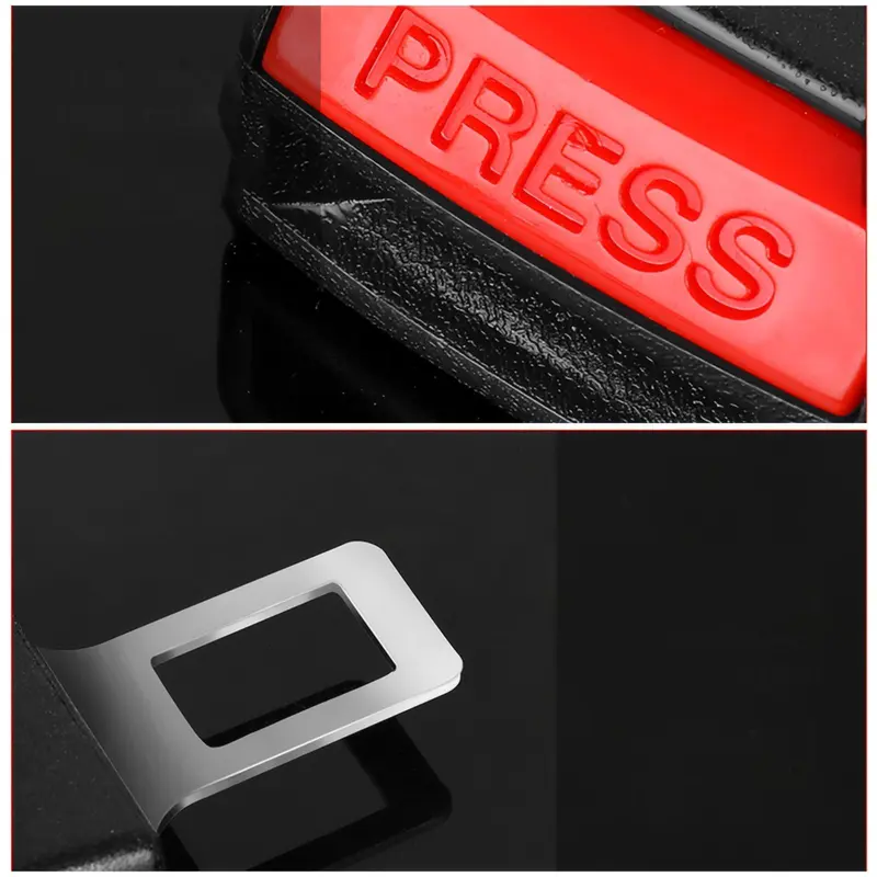 Universal Car Seat Belt Clip, 2 Counts Car Seat Belt Buckle Extender, Safety Belt Buckle Extender, Compatible with Most Cars, Automotive 7