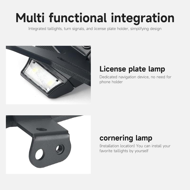 Motorcycle Rear Short Tail Stock License Plate Holder Tailstock Frame Bracket For Triumph Speed 400 2023- 4