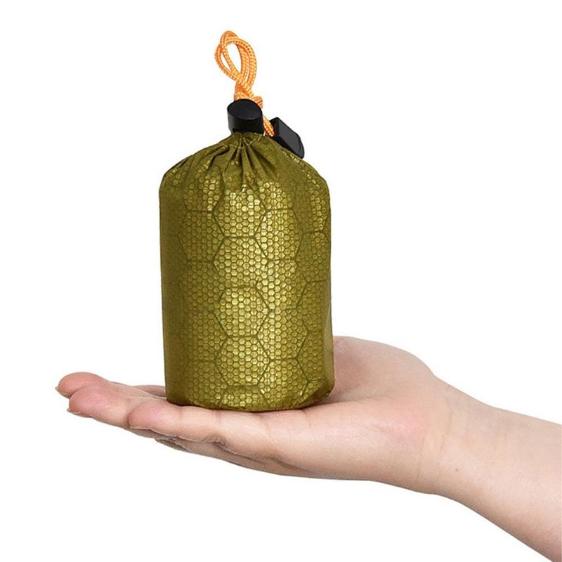 Product Introduction of KGD848 Keep Warm Windproof Portable Storage Bag Compression Stuff Sack Waterproof Survival Equipment Compression Pack Sleeping Bags Survival Sleeping Bag Emergency Sleeping Bag Outdoor Bivvy 12