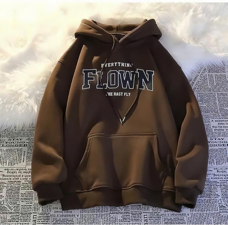 Áo Hoodie Nam Nữ APT From Rộng Màu Nâu Mũ 2 Lớp Dáng Thụng ( FOLWN NÂU ) Menswear Dài Tay 2