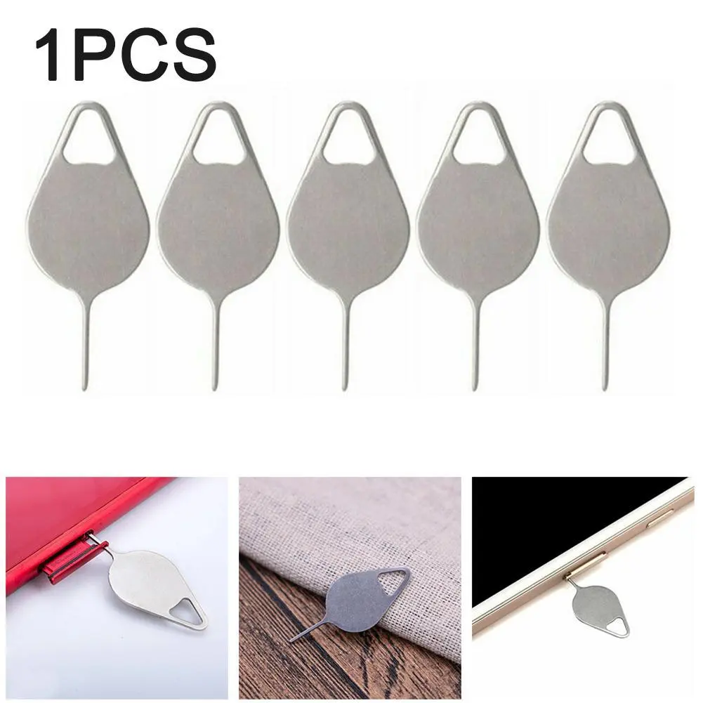 1/10 Pcs Universal Sim Card Tray Removal Eject Pin Key Tool Stainless Steel Needle Opener Ejector For Most Mobile Phone Smartphone