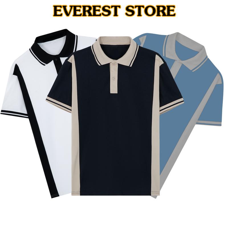 Bộ 3 áo thun polo nam Everest phối sườn vải cá sấu co giản 4 chiều Nhiều màu Menswear Shirt